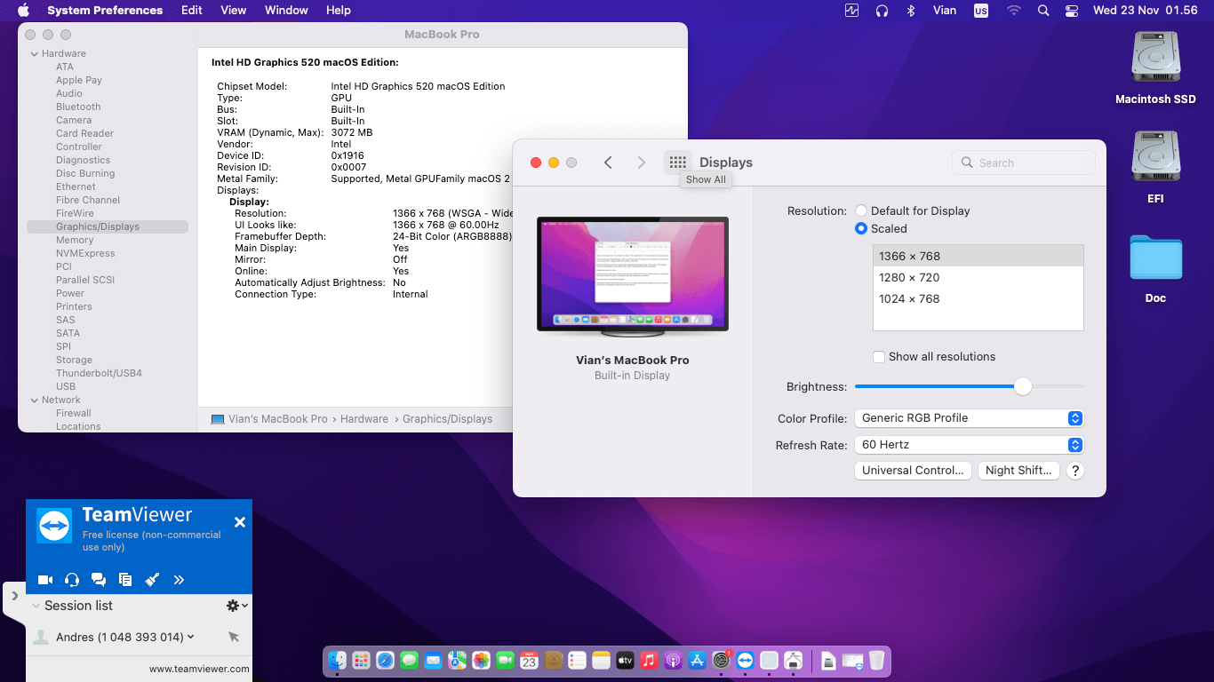 HP EliteBook 820 G3 8th [SkyLake   Intel HD 520 + I2C]   OpenCore 4